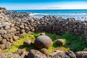 See Ahu Te Pito Kura on Easter Island