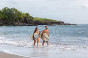 Learn surfing basics on Kedungu beach 