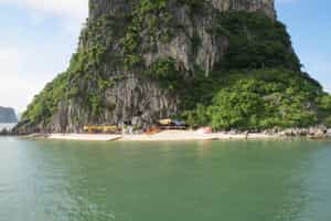 Explore the white sand beaches in the area