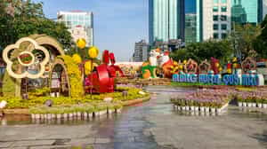 Take a stroll along the vibrant Nguyen Hue Street