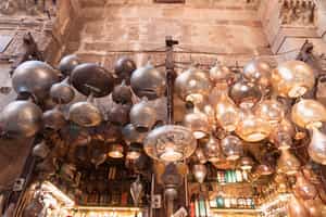 Visit the Khan El Khalili Bazar market