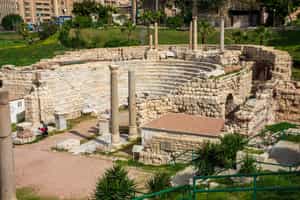 Visit the Roman amphitheatre of Alexandria