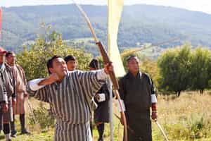 Try your hand at archery using bamboo bows
