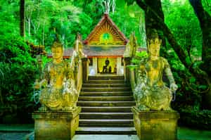 Visit Wat Pha Lat, a serene hillside temple 