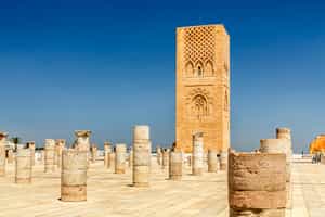 Visit the Hassan Tower & Mausoleum of Mohammed V