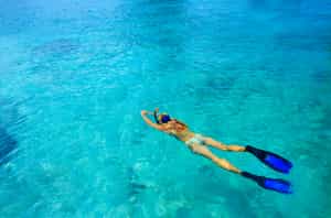 Snorkel in Galapagos islands crystal waters