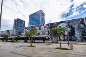 See street art at the Olympic Boulevard in Rio