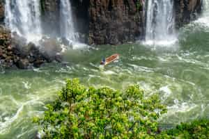 Go on a motorboat ride to the Iguazu waterfall