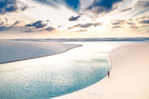 Explore the sand dunes of Lencois Maranhenses