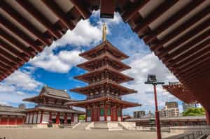 Visit the Shitennoji Temple complex