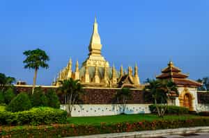 Witness the majestic Wat That Luang Tai, Vientiane