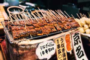 Go on an evening food tour in Kyoto