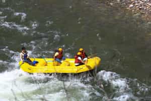Go on a rafting excursion in Punakha