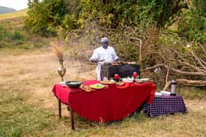 Enjoy a private Ngorongoro crater floor lunch 