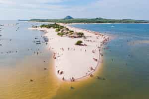 Go swimming at Alter do Chão, Para 