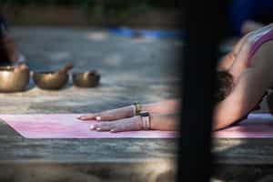 Enjoy a yoga practice 