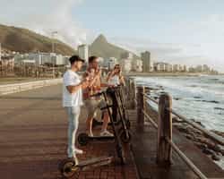Ice cream & push scooter tour at sunset
