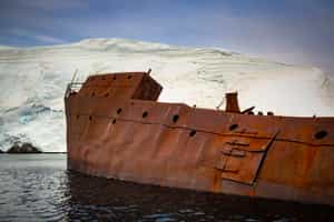 See the ghostly wreck of the Guvernøren