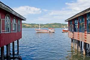 Visit the port city Dalcahue in Chiloe