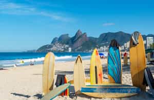 Take a surfing lesson in Rio de Janeiro