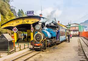 Go on a toy train ride in Darjeeling