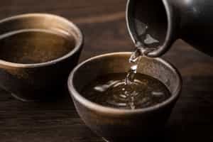 Sample locally brewed sake in Hizen-Hama