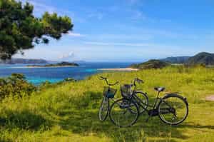 Go on a guided bike tour exploring Okinawa