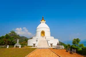 Hike to the World Peace Pagoda (Shanti Stupa)