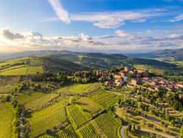 Take a hot air balloon ride over Chianti Hills
