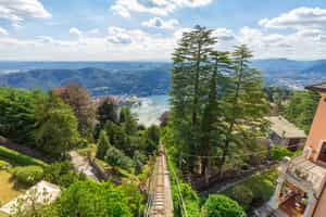 See scenic views on the Como-Brunate Funicular 
