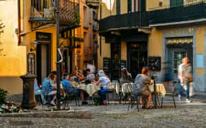 Enjoy a traditional lunch at a local osteria