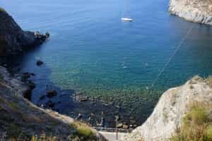 Soak in a thermal bath in the Bay of Sorgeto