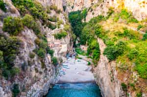 Zipline across the landscape in Amalfi Coast