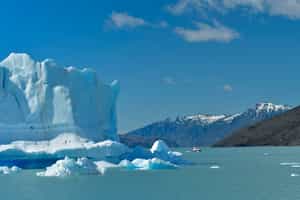 Take in views of the Upsala glacier by boat