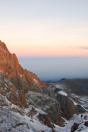 Flying high on Mount Kenya