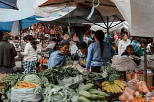 Find artisanal crafts at a local market in Quito