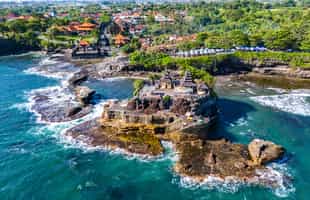 Visit the ancient Hindu temple of Tanah Lot