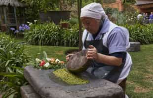 Enjoy lunch at Hacienda Huayoccari