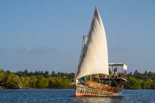Sail out on a traditional dhow in Watamu