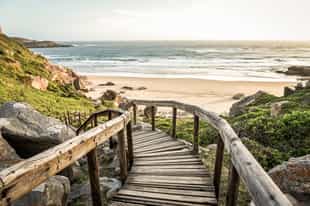 Enjoy the white sandy beach of Plettenberg Bay