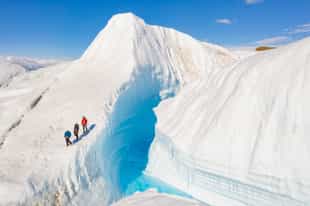 Scale a ice glacier for an epic view in Antarctica 