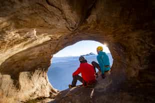 Scale the red granite mountains in Antarctica