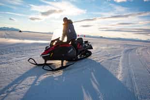 Venture out on a skidoo tour in Antarctica