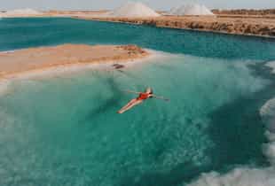 Swim in the salt lakes of Siwa Oasis