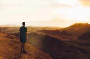 See the sunset turn the Moon Valley pink, Atacama