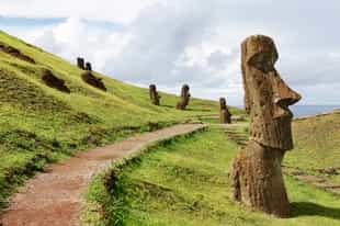 Hike through Easter island's beautiful terrain