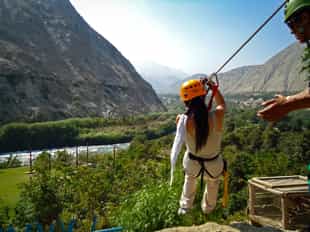  Zipline across the mountains of the Sacred valley
