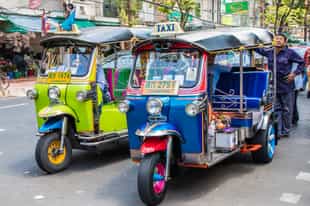 Weave through the streets of Bangkok in a Tuk Tuk