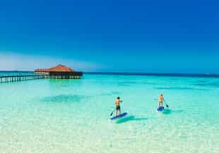 Go paddling out on a SUP in the Maldives