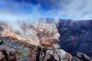 Hike to the top of Piton de la Fournaise volcano